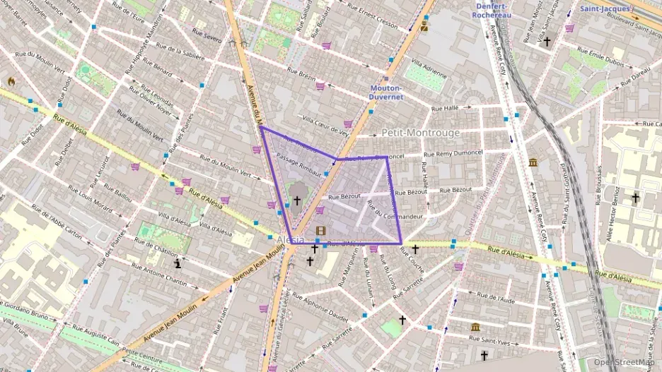 Appartement 46 m² deux pieces à vendre à Paris 14e Arrondissement