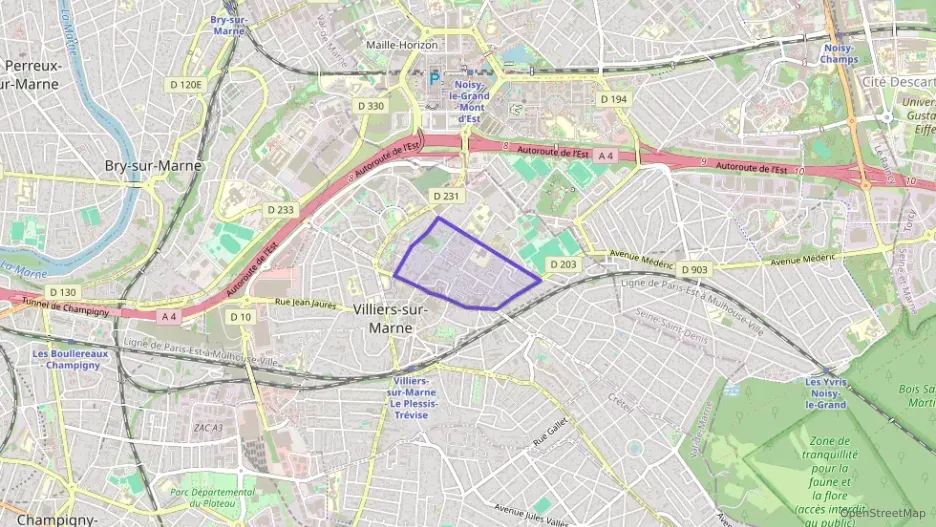 Appartement 83 m² quatre pièces à vendre à Villiers-sur-Marne