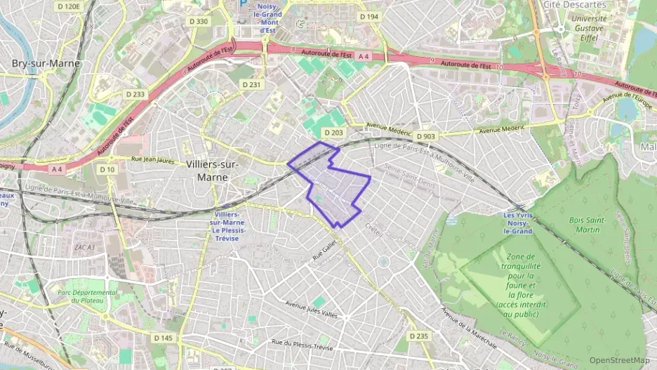 Appartement 66 m² trois pièces à vendre à Villiers-sur-Marne