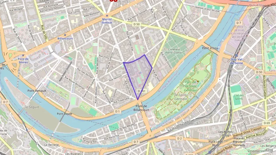 Appartement 27 m² une piece à vendre à Boulogne-Billancourt
