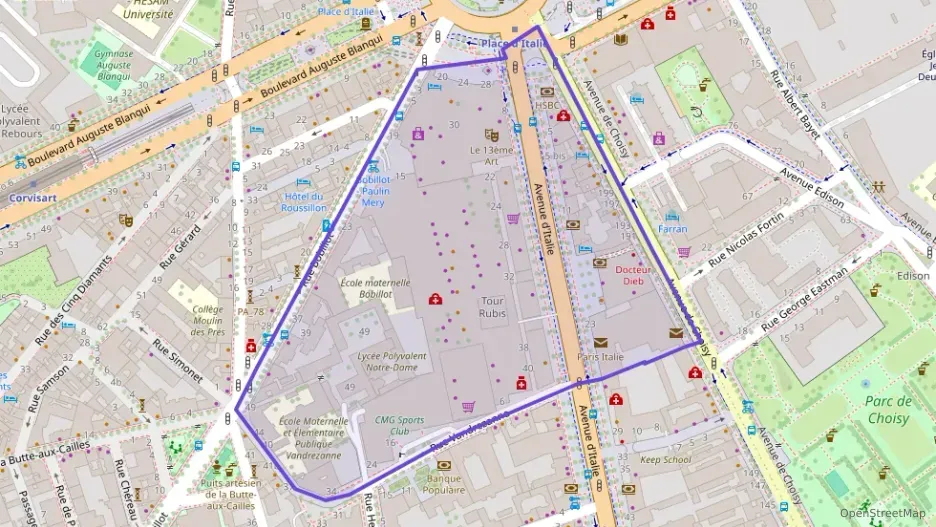 Appartement 31 m² une piece à vendre à Paris 13e Arrondissement