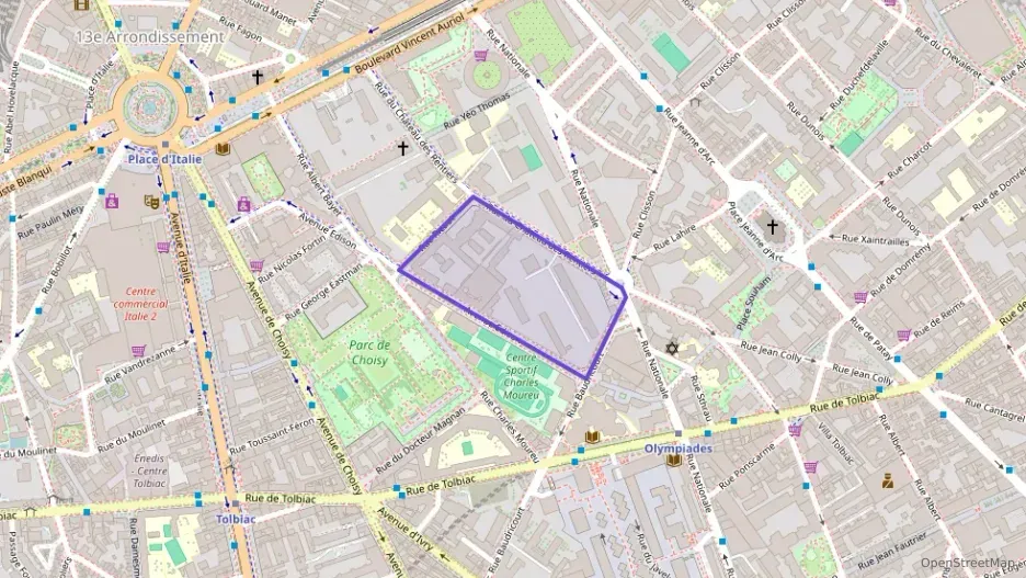 Appartement 63 m² deux pieces à vendre à Paris 13e Arrondissement