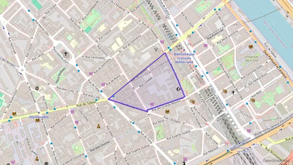 Appartement 49 m² deux pieces à vendre à Paris 13e Arrondissement