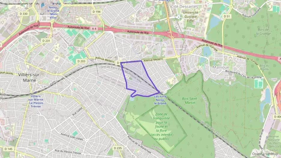 Appartement 57 m² trois pièces à vendre à Noisy-le-Grand