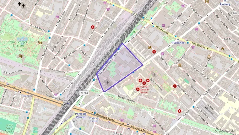 Appartement 59 m² deux pieces à vendre à Paris 14e Arrondissement