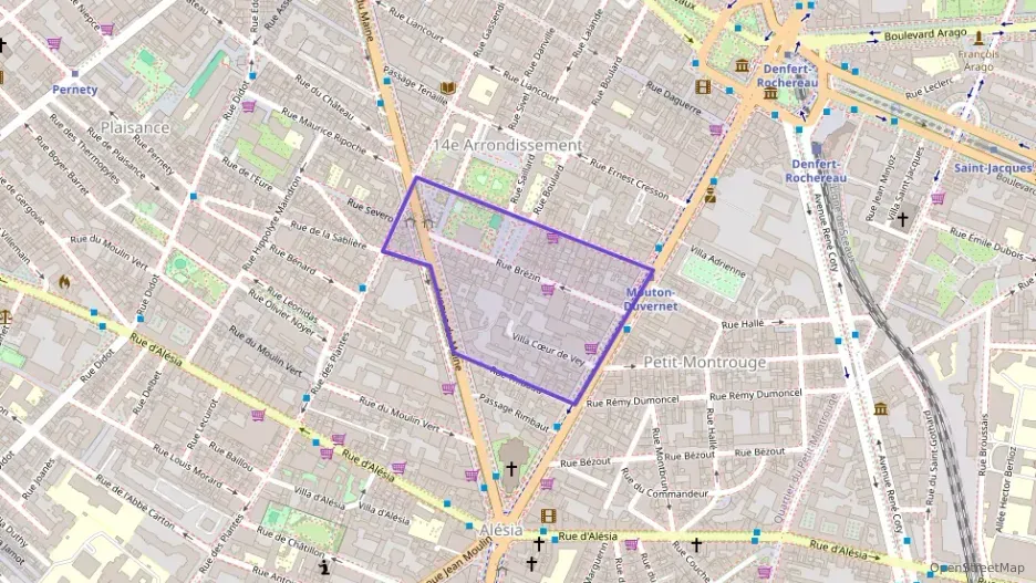 Appartement 34 m² deux pieces à vendre à Paris 14e Arrondissement