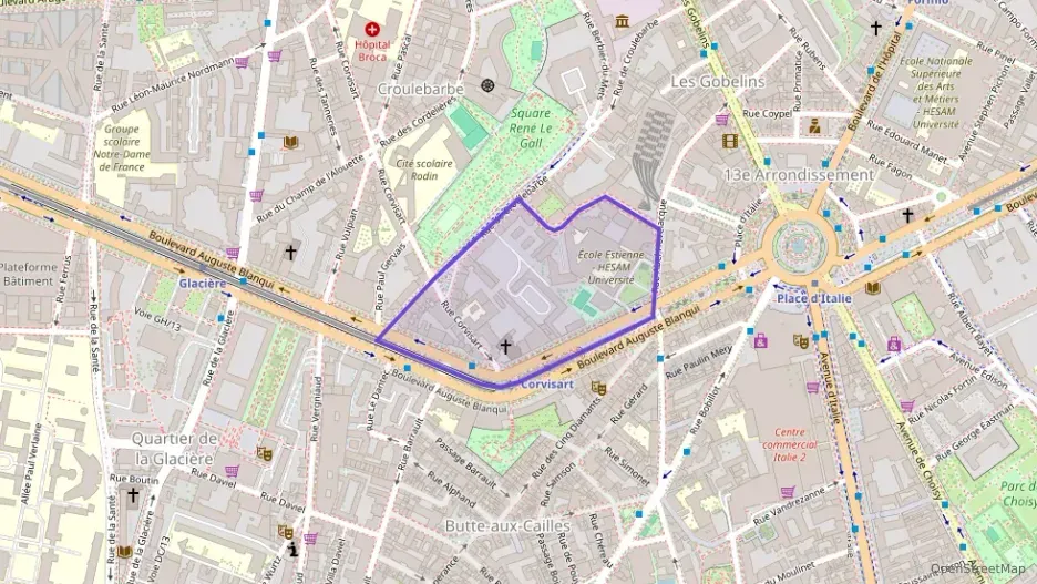 Appartement 38 m² une piece à vendre à Paris 13e Arrondissement