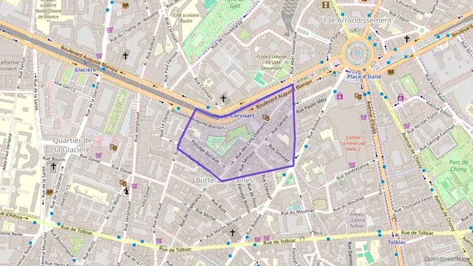 Appartement 52 m² deux pieces à vendre à Paris 13e Arrondissement