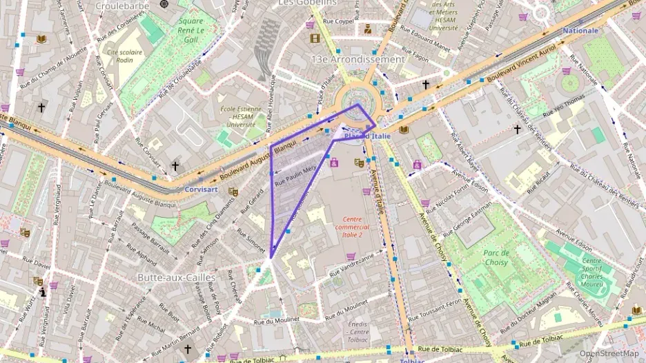 Appartement 41 m² deux pieces à vendre à Paris 13e Arrondissement