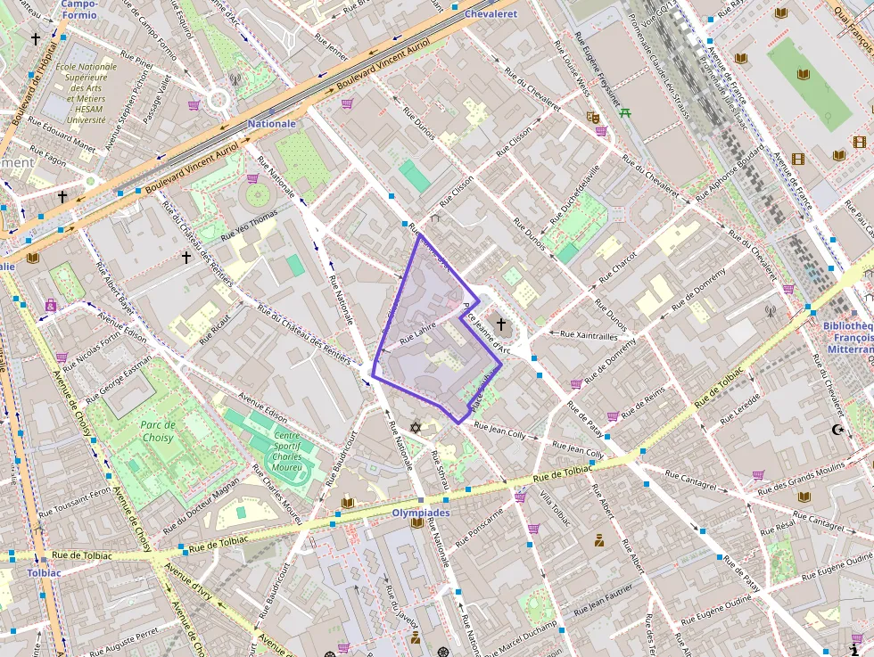 Appartement 60 m² deux pieces à vendre à Paris 13e Arrondissement