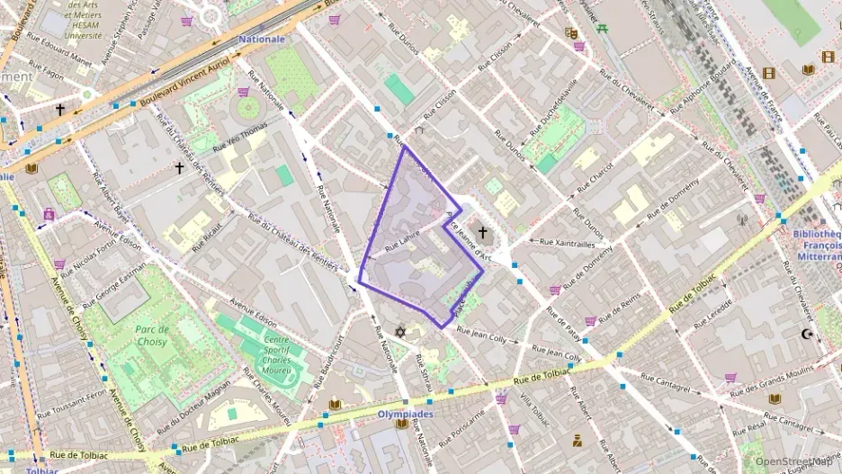 Appartement 46 m² deux pieces à vendre à Paris 13e Arrondissement