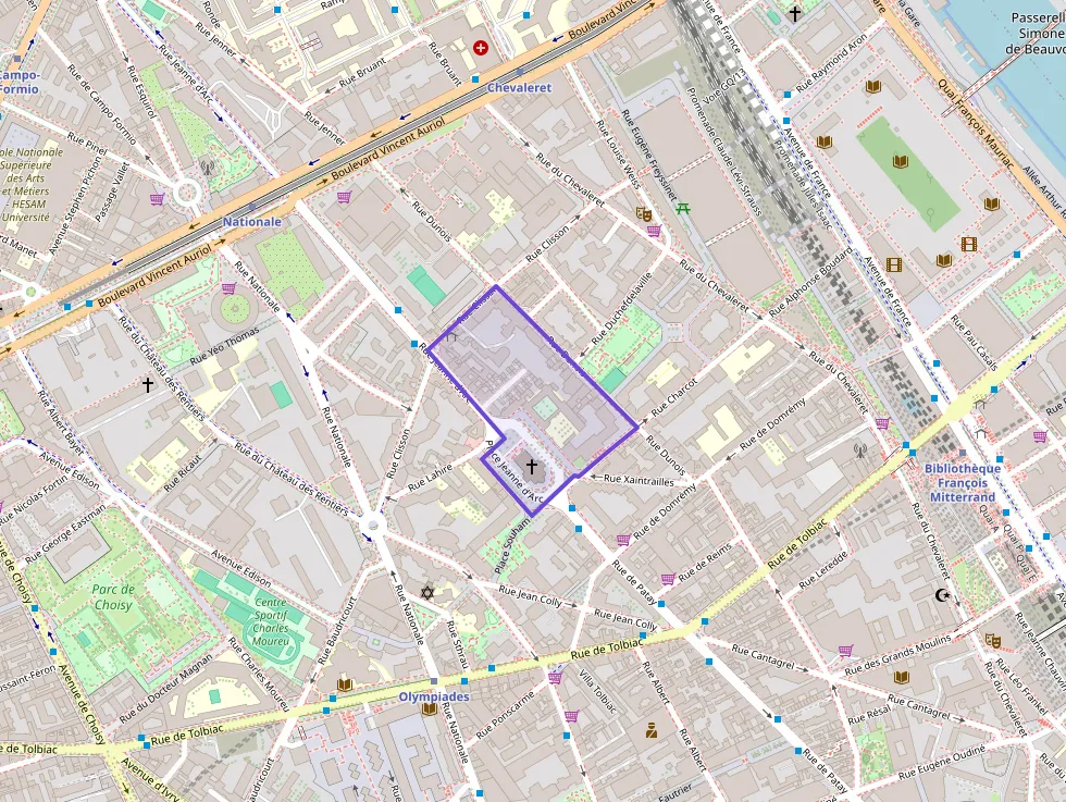 Appartement 67 m² trois pièces à vendre à Paris 13e Arrondissement