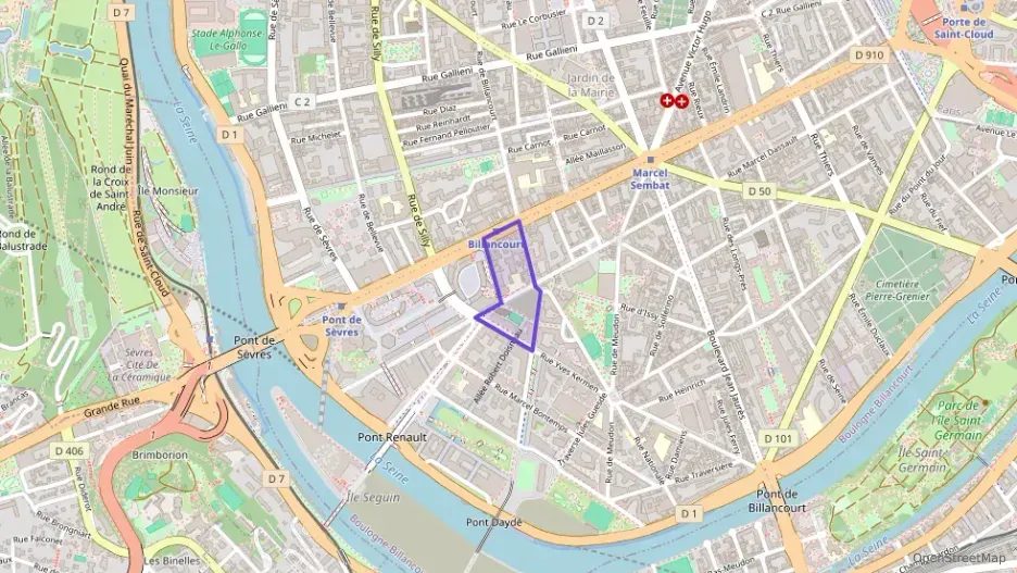 Appartement 25 m² une piece à vendre à Boulogne-Billancourt