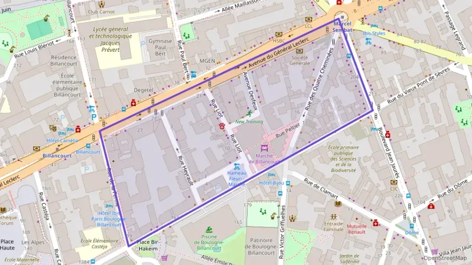 Appartement 55 m² deux pieces à vendre à Boulogne-Billancourt