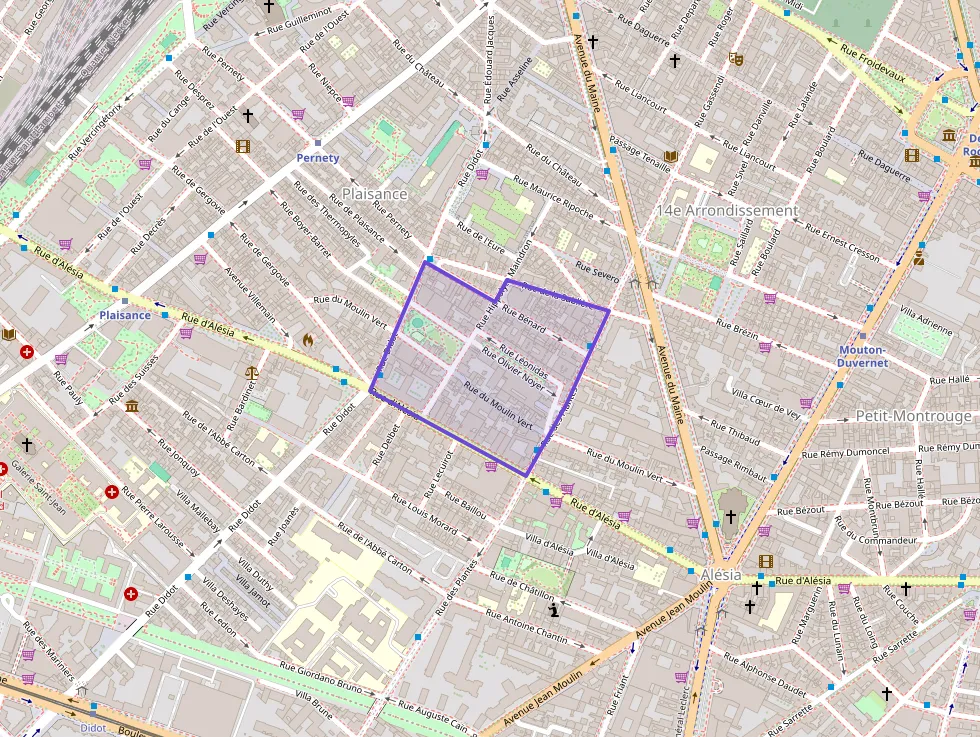 Appartement 65 m² une piece à vendre à Paris 14e Arrondissement