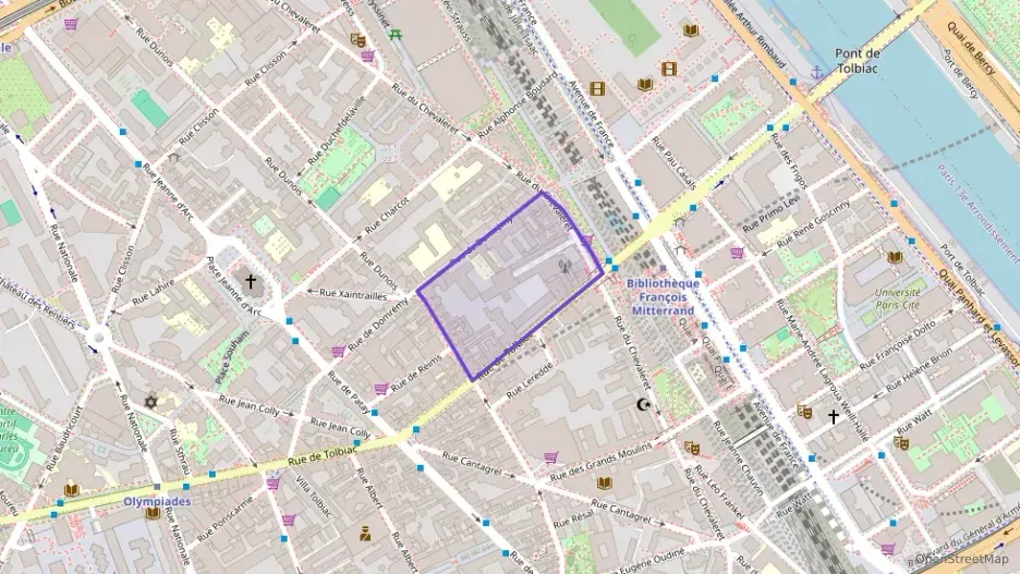 Appartement 45 m² deux pieces à vendre à Paris 13e Arrondissement