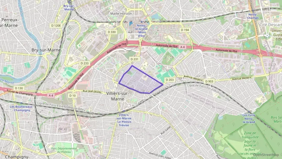 Appartement 58 m² trois pièces à vendre à Villiers-sur-Marne