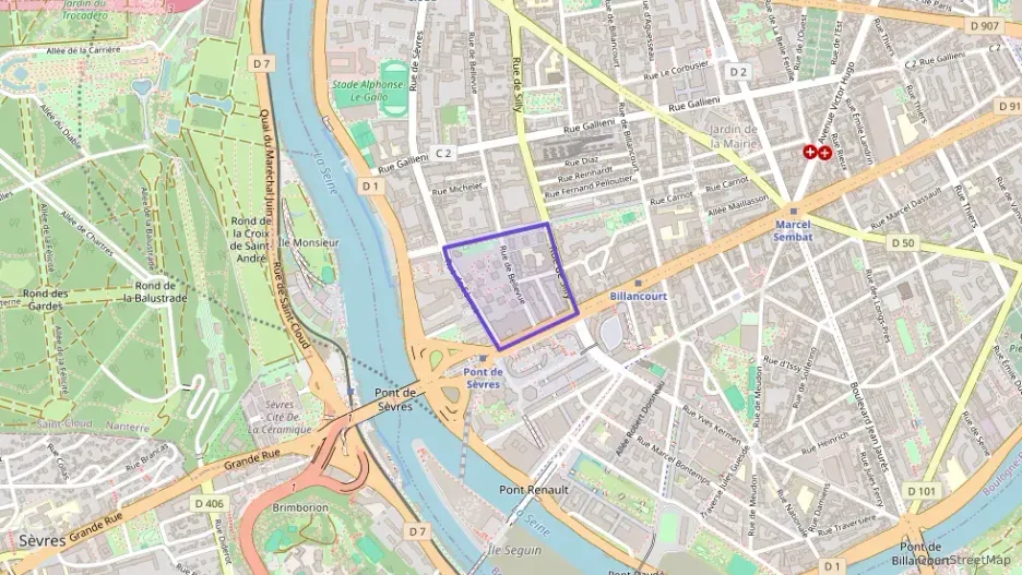 Appartement 77 m² quatre pièces à vendre à Boulogne-Billancourt