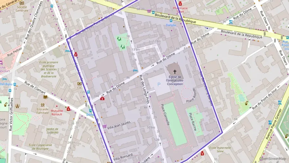 Appartement 73 m² trois pièces à vendre à Boulogne-Billancourt