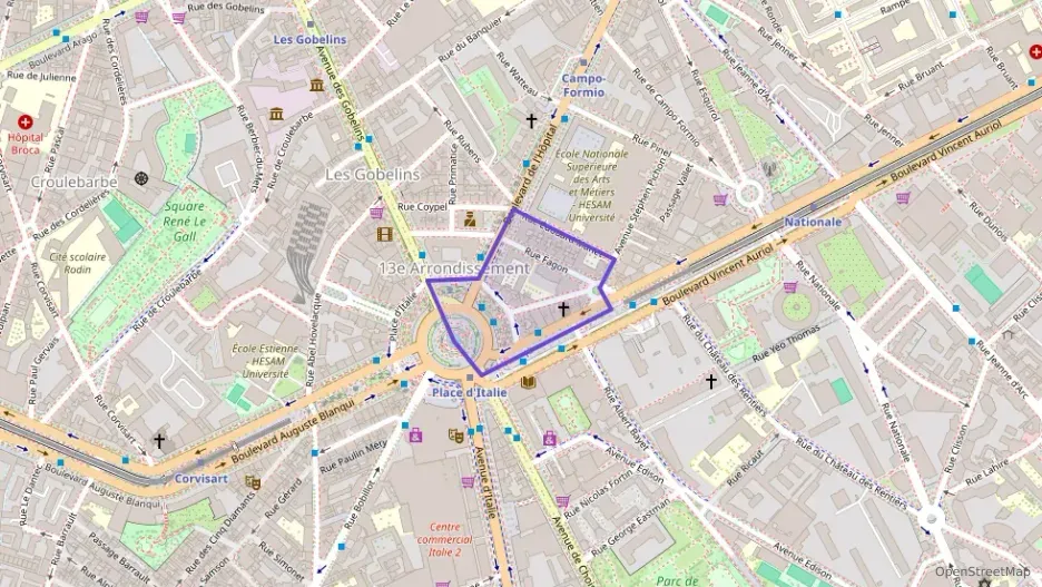 Appartement 44 m² deux pieces à vendre à Paris 13e Arrondissement