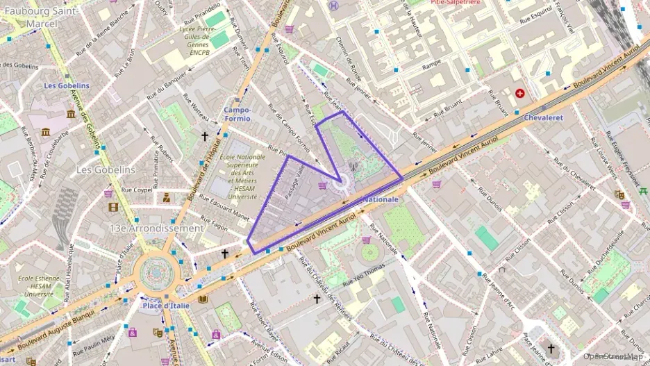 Appartement 63 m² trois pièces à vendre à Paris 13e Arrondissement