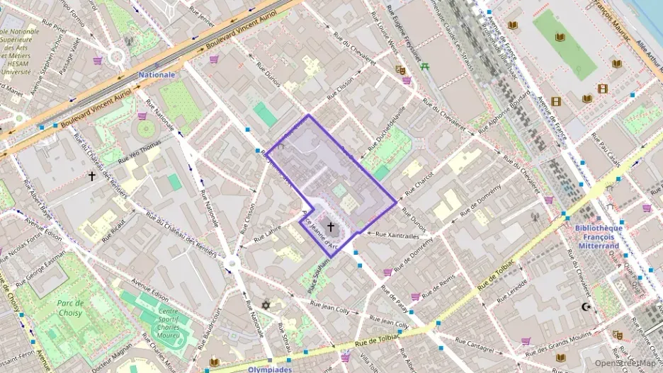Appartement 56 m² deux pieces à vendre à Paris 13e Arrondissement