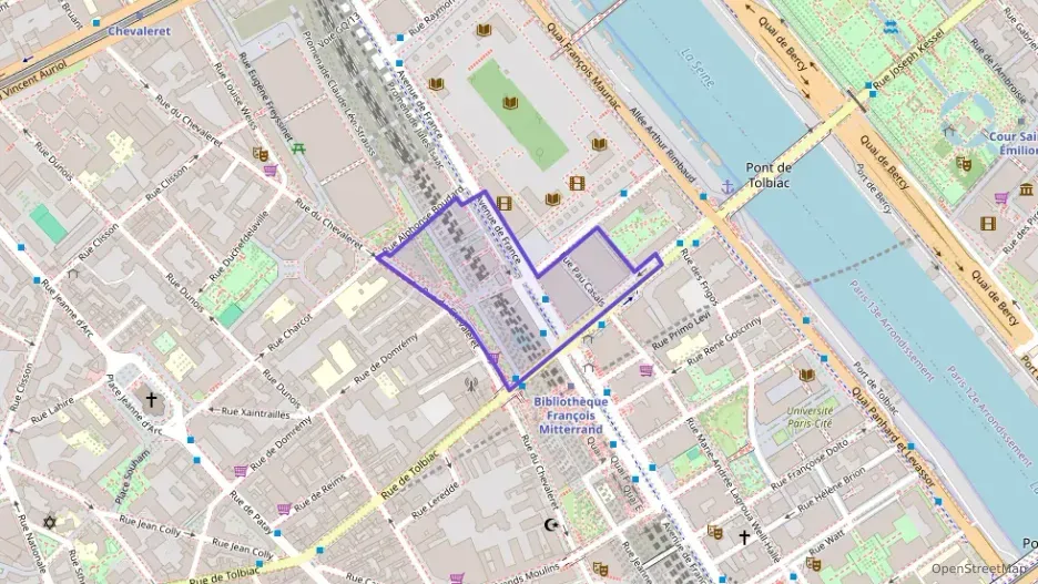 Appartement 69 m² trois pièces à vendre à Paris 13e Arrondissement