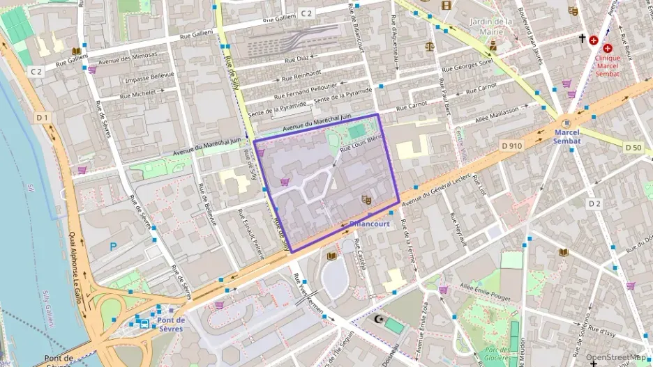 Appartement 106 m² quatre pièces à vendre à Boulogne-Billancourt