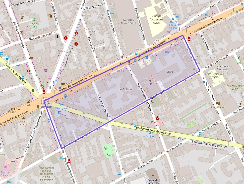 Appartement 62 m² trois pièces à vendre à Boulogne-Billancourt