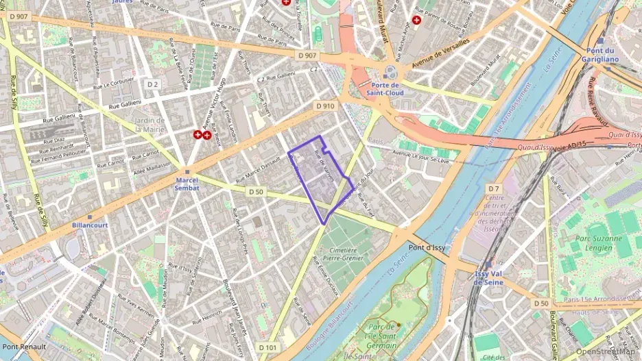 Appartement 40 m² deux pieces à vendre à Boulogne-Billancourt