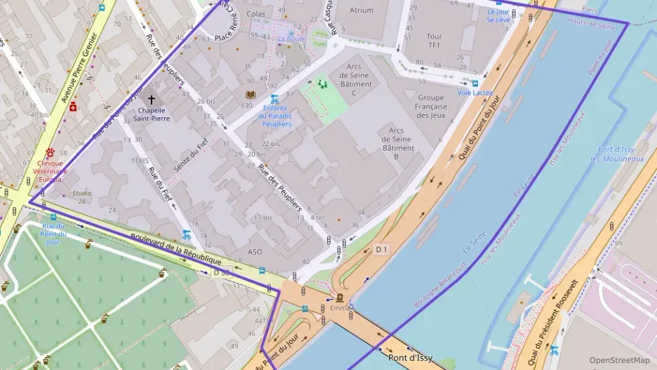 Appartement 26 m² une piece à vendre à Boulogne-Billancourt