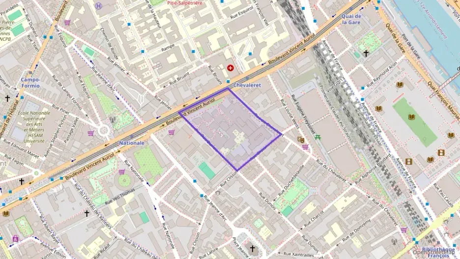 Appartement 47 m² deux pieces à vendre à Paris 13e Arrondissement