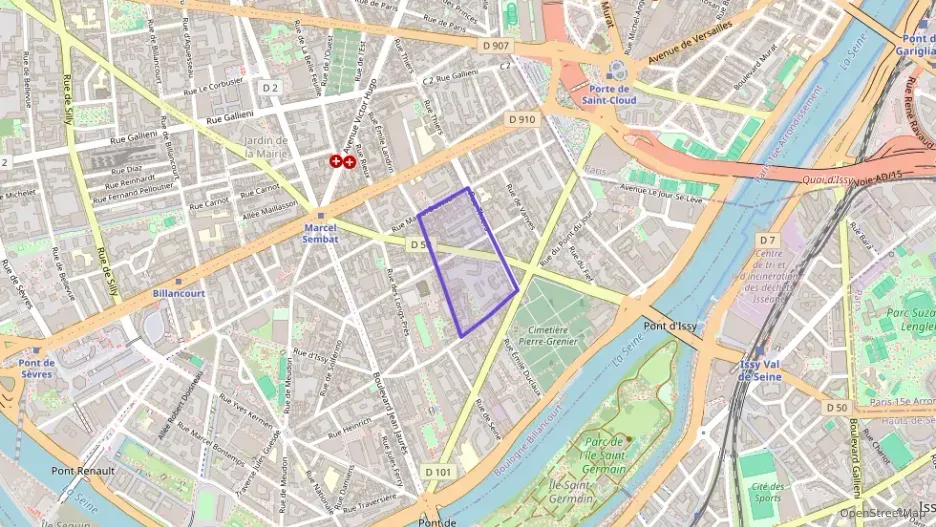 Appartement 70 m² quatre pièces à vendre à Boulogne-Billancourt