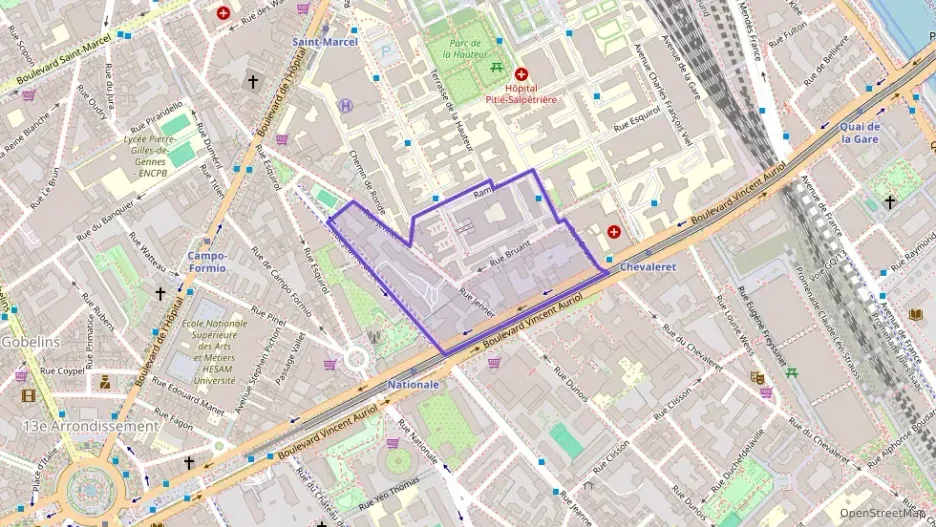 Appartement 61 m² quatre pièces à vendre à Paris 13e Arrondissement