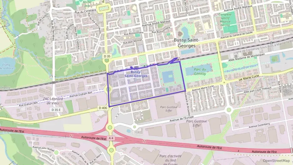 Appartement 65 m² trois pièces à vendre à Bussy-Saint-Georges Appartement 65 m² trois pièces à vendre à Bussy-Saint-Georges