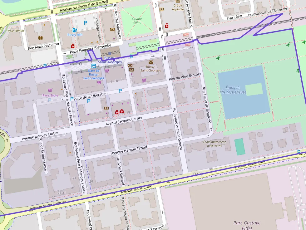 Appartement 65 m² trois pièces à vendre à Bussy-Saint-Georges