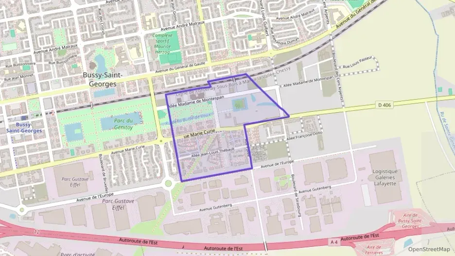 Appartement 60 m² trois pièces à vendre à Bussy-Saint-Georges