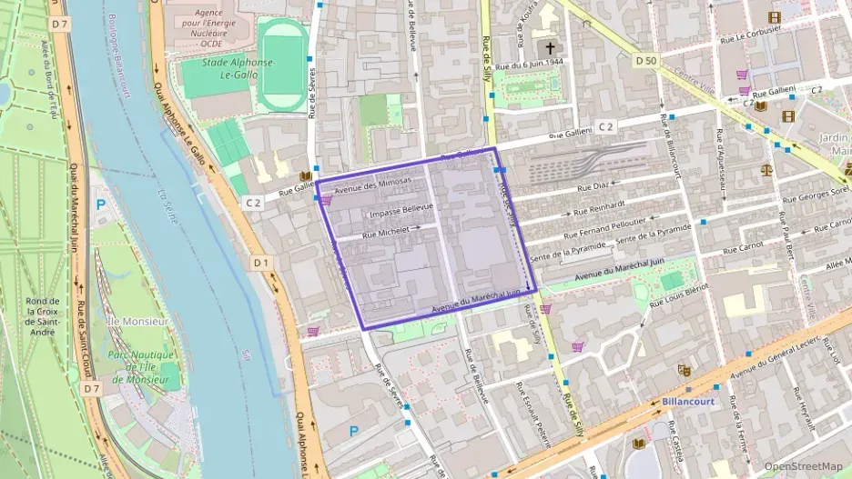 Appartement 41 m² deux pieces à vendre à Boulogne-Billancourt