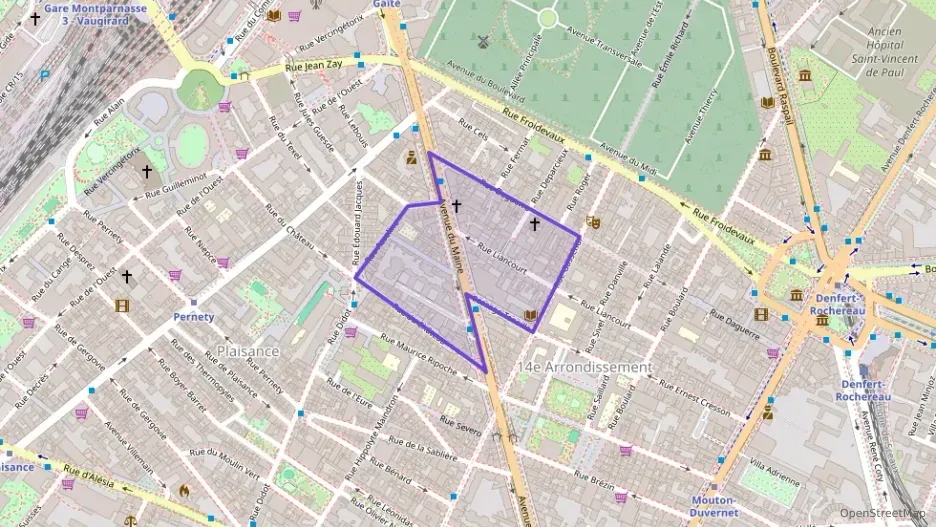 Appartement 32 m² deux pieces à vendre à Paris 14e Arrondissement