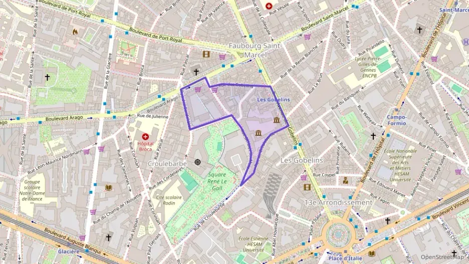Appartement 54 m² deux pieces à vendre à Paris 13e Arrondissement