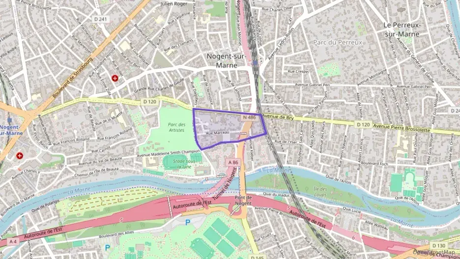 Appartement 90 m² quatre pièces à vendre à Nogent-sur-Marne