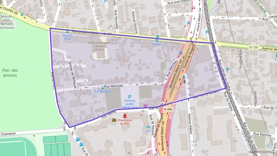 Appartement 45 m² deux pieces à vendre à Nogent-sur-Marne