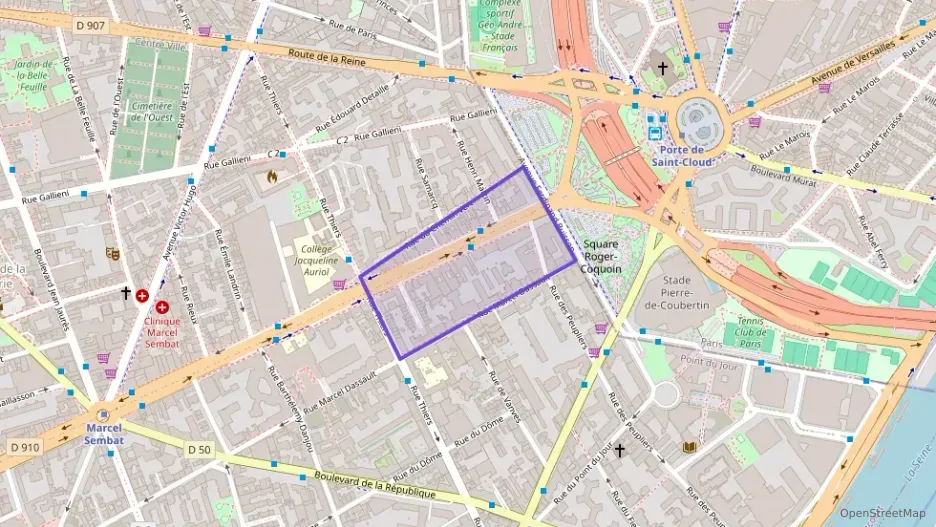 Appartement 47 m² deux pieces à vendre à Boulogne-Billancourt