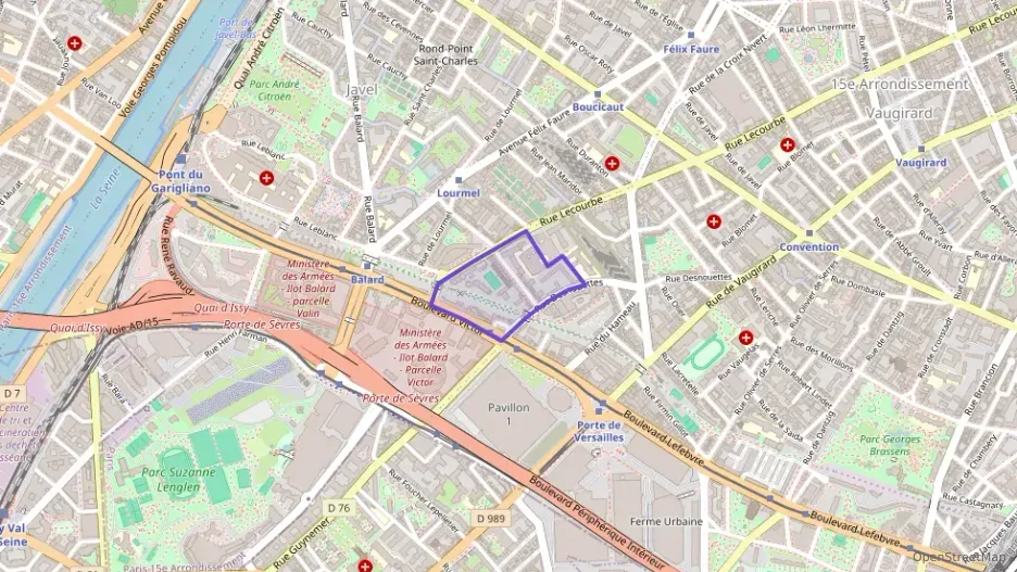 Appartement 43 m² deux pieces à vendre à Paris 15e Arrondissement