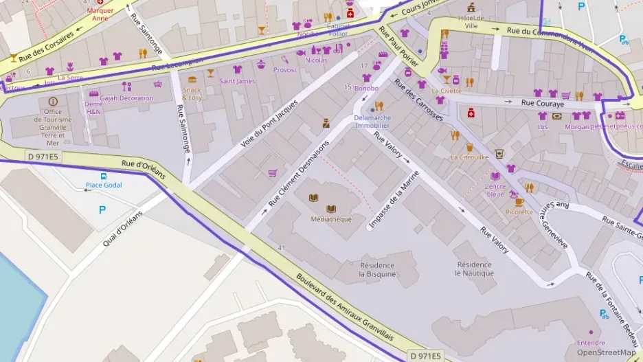 Appartement 53 m² trois pièces à vendre à Granville