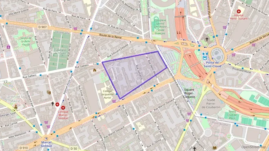 Appartement 70 m² trois pièces à vendre à Boulogne-Billancourt