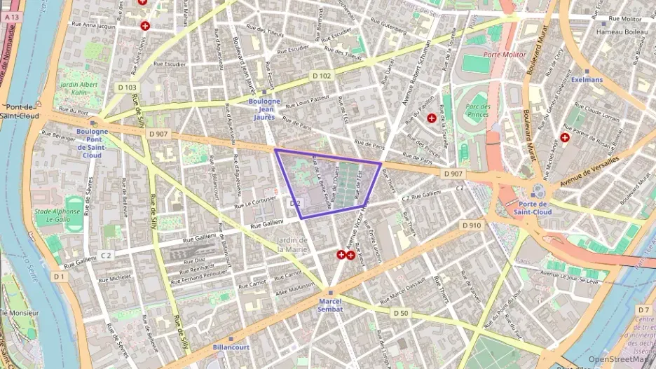 Appartement 70 m² quatre pièces à vendre à Boulogne-Billancourt