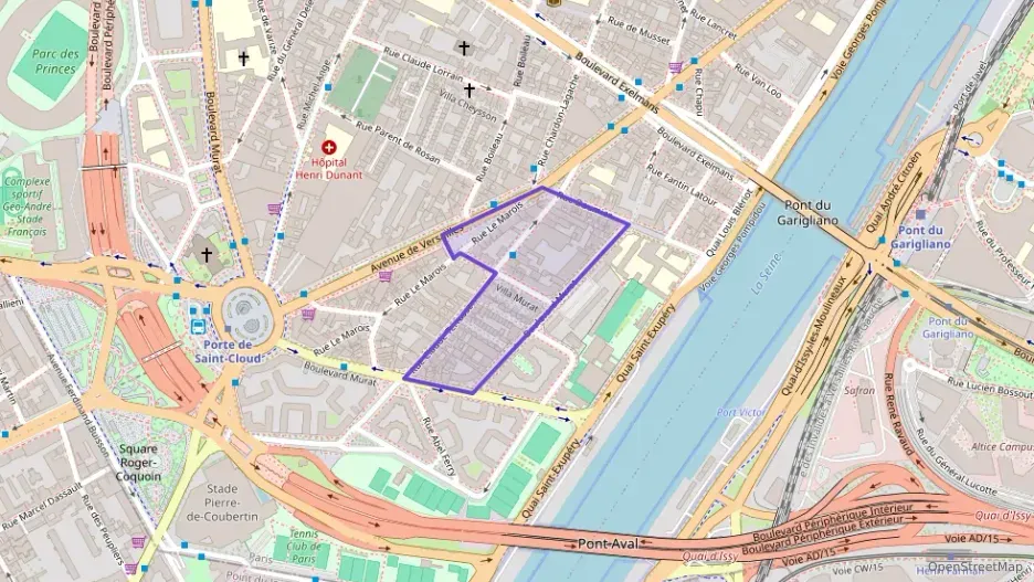 Appartement 66 m² deux pieces à vendre à Paris 16e Arrondissement