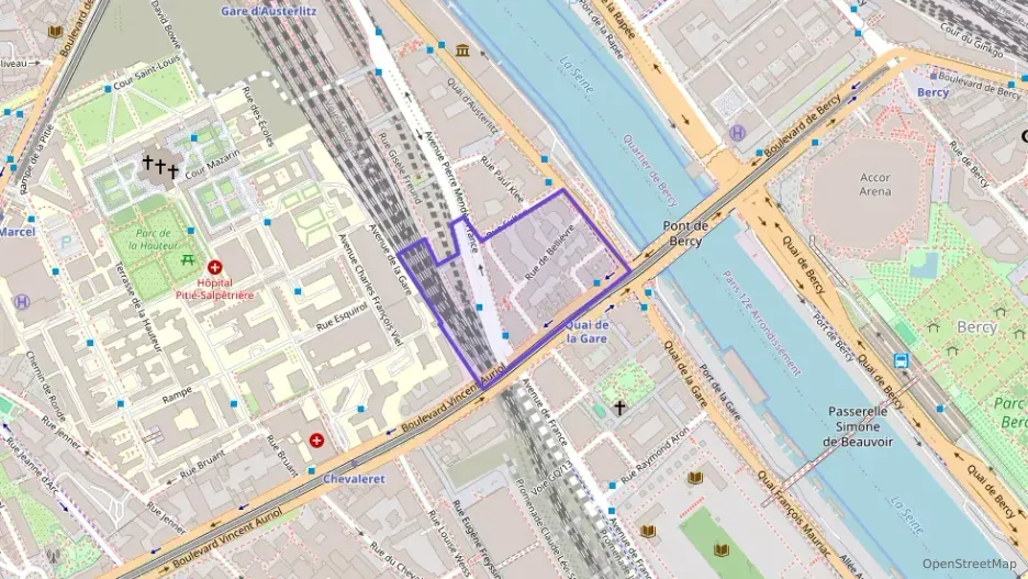 Appartement 43 m² deux pieces à vendre à Paris 13e Arrondissement