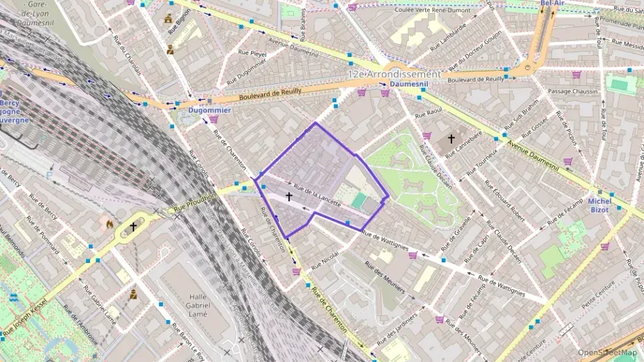 Appartement 55 m² trois pièces à vendre à Paris 12e Arrondissement